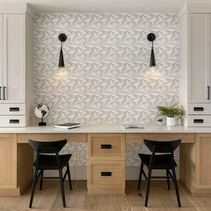 KUUJOJO 3D textured wall panel for indoor wall decoration, suitable for living room, hall, bedroom, hotel, office, send tape