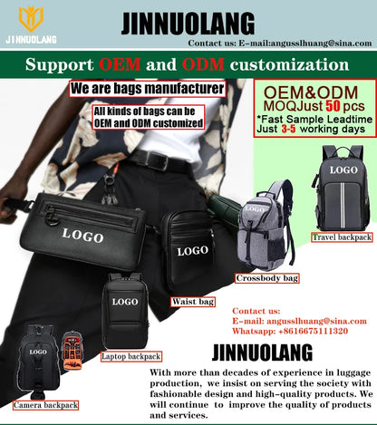 JINNUOLANG Professional Digital SLR Camera Backpack Large Photography Bag Tripod Holder Waterproof Rain Cover Outdoor Hiking.
