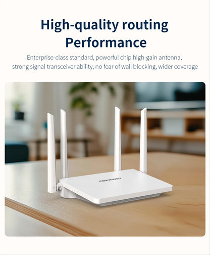 Comfast AX3000 Mesh Wifi 6 Router 3000Mbps Dual Band 2.4/5GHz Gigabit WIFI6 Router 802.11AX MU-MIMO EasyMesh Signal Range Router.