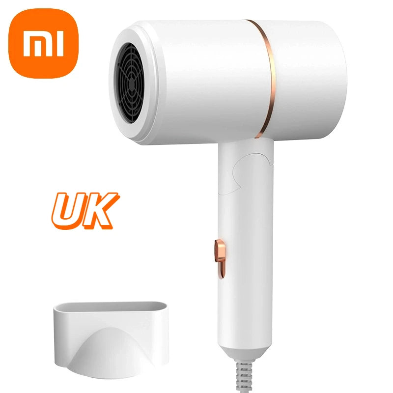 XIAOMI Folding Hairdryer High Power Negative Ion Hair Dryer Home Thermostatic Travel Portable Silent Hair Brush Dryer 2025