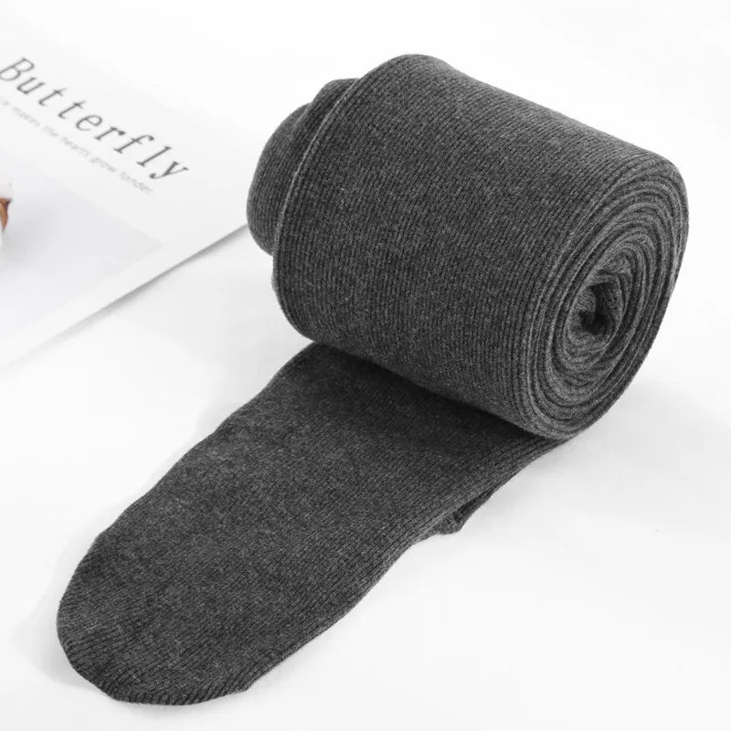 Women's Fall Winter Ribbed Vertical Stripe Thermal Leggings Fleece Thickened  Street Ready Seamless High Waist Thermal Pants