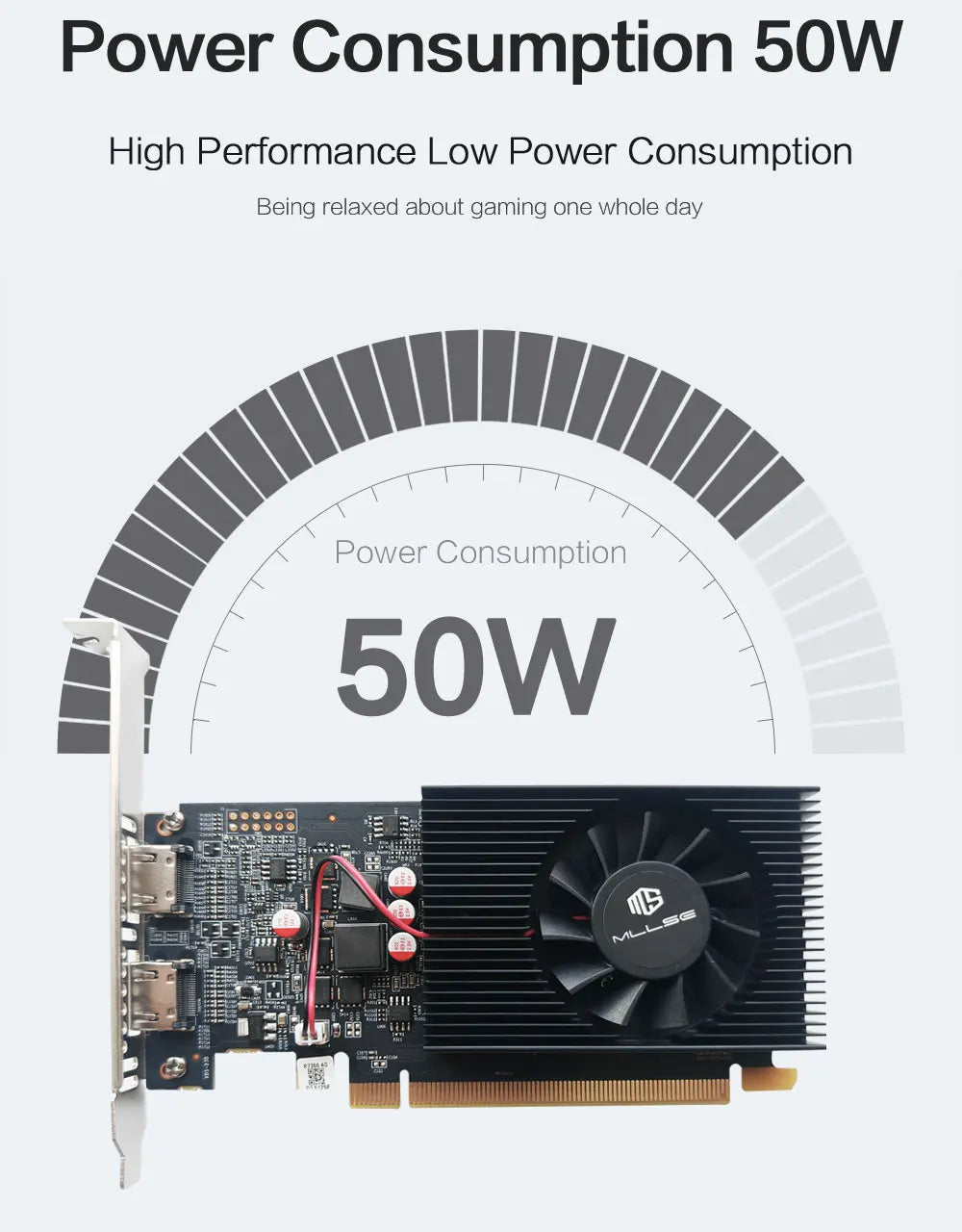 MLLSE AMD R7 350 4GB Graphics Card GDDR3 128Bit PCI-E 3.0 Geforce GPU r7 350 Gaming Video Card Placa De Video.