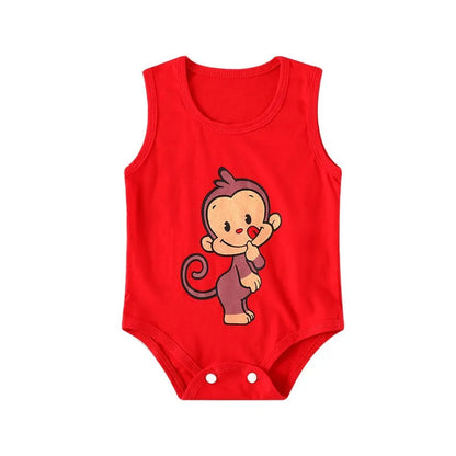 Sommer Baby Body Kinder Ärmellose Casual Einteiliges Neugeborenen Jungen Mädchen Cartoon Tier Strampler Kleinkind Overall Kleidung 0-2 jahre.