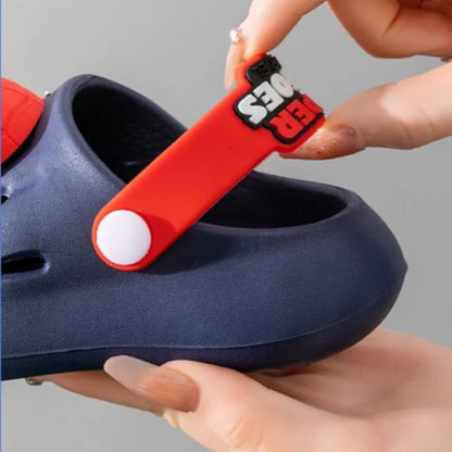 Disney Children'S Hole Sandals Boys Summer Home Slipper Cartoon Spider-Man Slipper Children'S Gifts Beach Shoes Size 18-29.