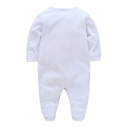 Strampler für Neugeborene, Jungen, königlicher Kronprinz, 100 % Baumwolle, Kleidungsset mit Mütze, Handschuhen, Einteiler für Kleinkinder, Mädchen, Schlafanzüge.