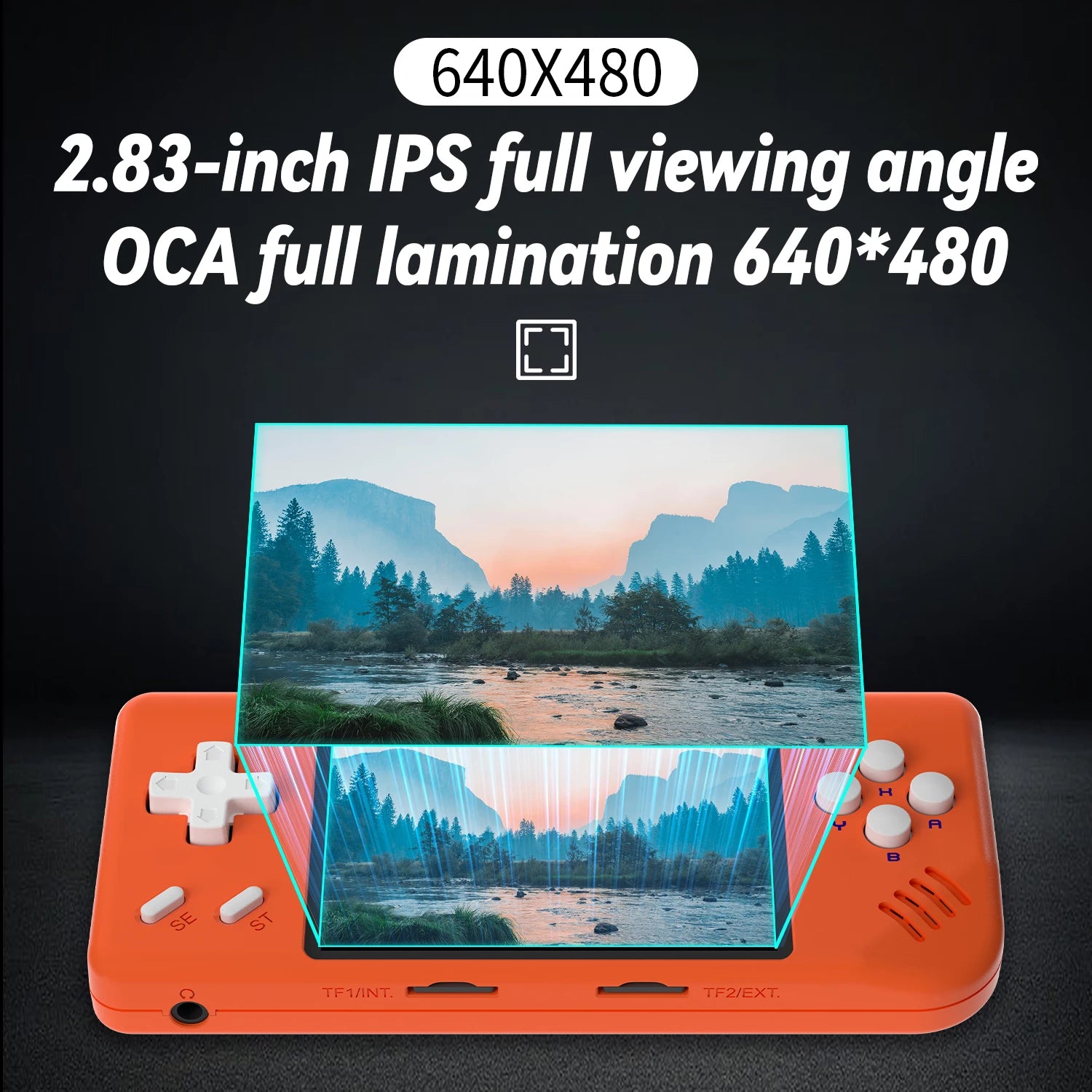 ANBERNIC RG28XX Handheld Game Console 2.83" Screen IPS Screen 64G Linux 5000+ Games Pre-installed H700 Quad-core ARM Cortex-A53.
