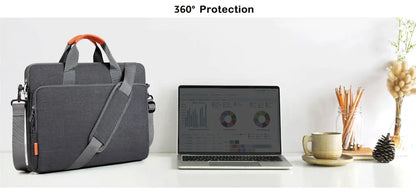Laptop Computer Shoulder Bag Handbag Waterproof Briefcase Man Women 13 14 15.6 16 17 inch Bags for Macbook Air Samsung Accessory.