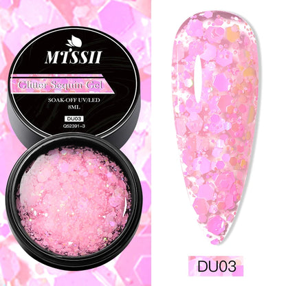 Mtssii 8ML Quick Extension Nail Gel Vernis Nude Milk White Gel Nail Polish UV Semi Permanent Nails Art For Manicure Tools.