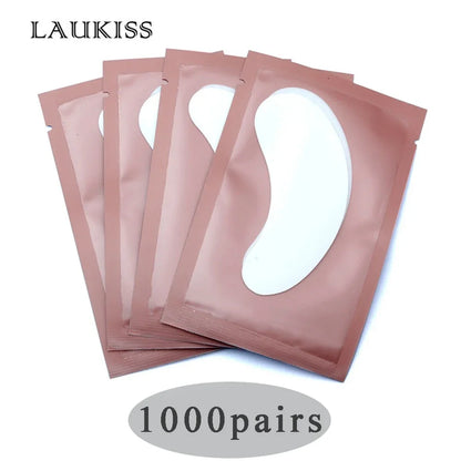 50/500/1000pcs Hydrogel Patches for Eyelashes Building Eyelash Extension Under Eye Pads Lash Stickers Tools Wholesale LAUKISS.