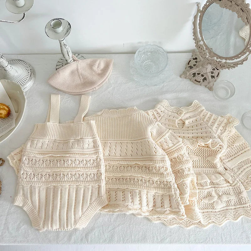 MILANCEL 2023 Baby-Bodys, gestrickt, für Kleinkinder, Mädchen, Kleidung, Kleinkinder, einteilig, Jungenkleidung.