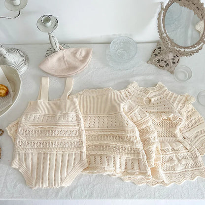 MILANCEL 2023 Baby-Bodys, gestrickt, für Kleinkinder, Mädchen, Kleidung, Kleinkinder, einteilig, Jungenkleidung.