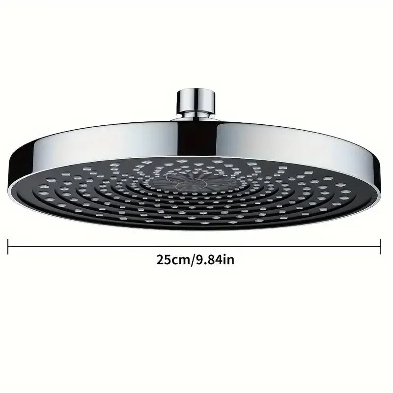 25cm Top Spray Large Water Volume Booster Shower Head Pressurized Single Head Home Bathroom Shower Head Set