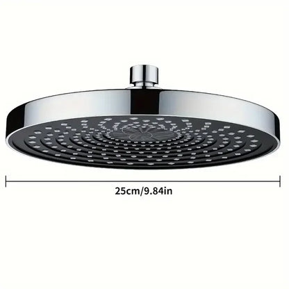 25cm Top Spray Large Water Volume Booster Shower Head Pressurized Single Head Home Bathroom Shower Head Set