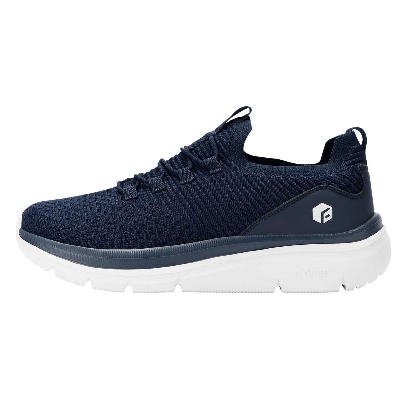 FitVille Herrenschuhe zum Hineinschlüpfen, leichte, breite Breite für Plattfüße, Plantarfasziitis, Fersenschmerzlinderung