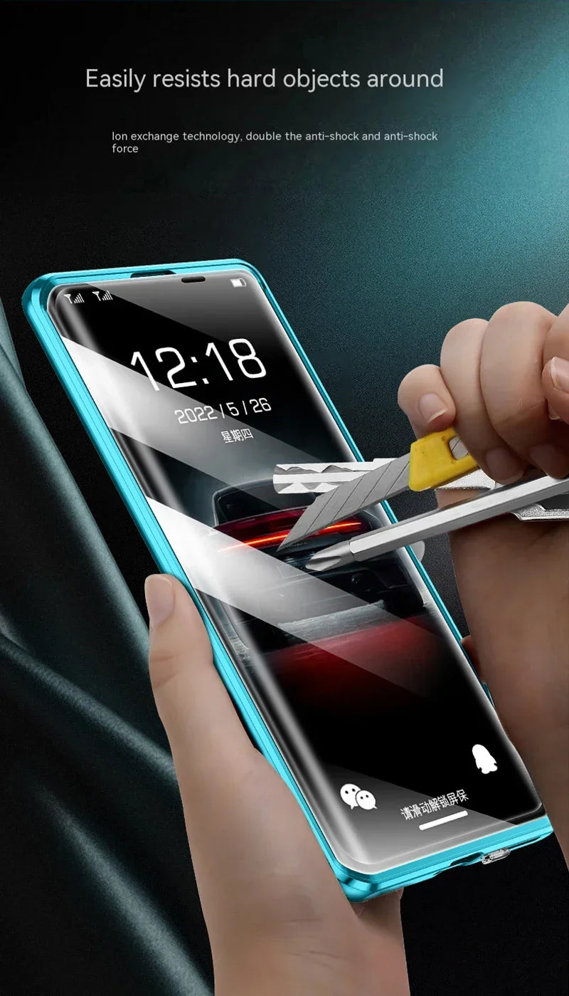 Luxury Leather Glass 360° Cover for Honor Magic 6 7 Pro HD Shockproof Bumper Phone Case Funda for Honor Magic 6 5 4 Lite 5G.