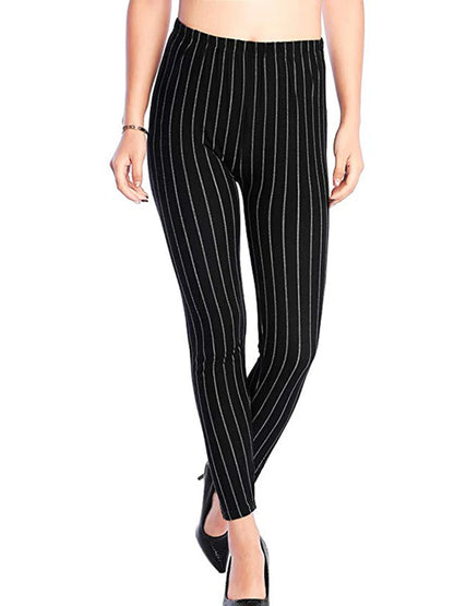 CUHAKCI Mode Plaid Druck Leggings Frauen Sexy Fitness Leggins Grid Floral Streifen Hosen Hohe Taille Bleistift Hosen