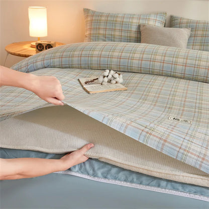 Quilt cotton queen Fall double bed comforters Quilt with cover washable Winter  - et Duvet 220x240 nordic duvet bed 150.