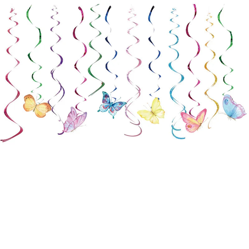 Schmetterling Geburtstag Party Dekoration Mädchen Einweg Geschirr Set Pappteller Tasse Ballon Tischdecke Schmetterling Thema Liefert