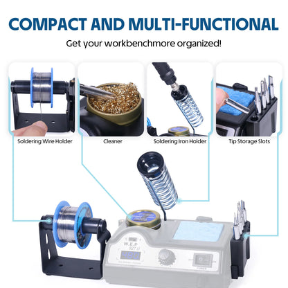 WEP 927-II 2 helfende Hände, elektrische Lötkolbenstation, Digitalanzeige, 60 W, Lötkolben-Set, Temperatureinstellung, Schweißen zu