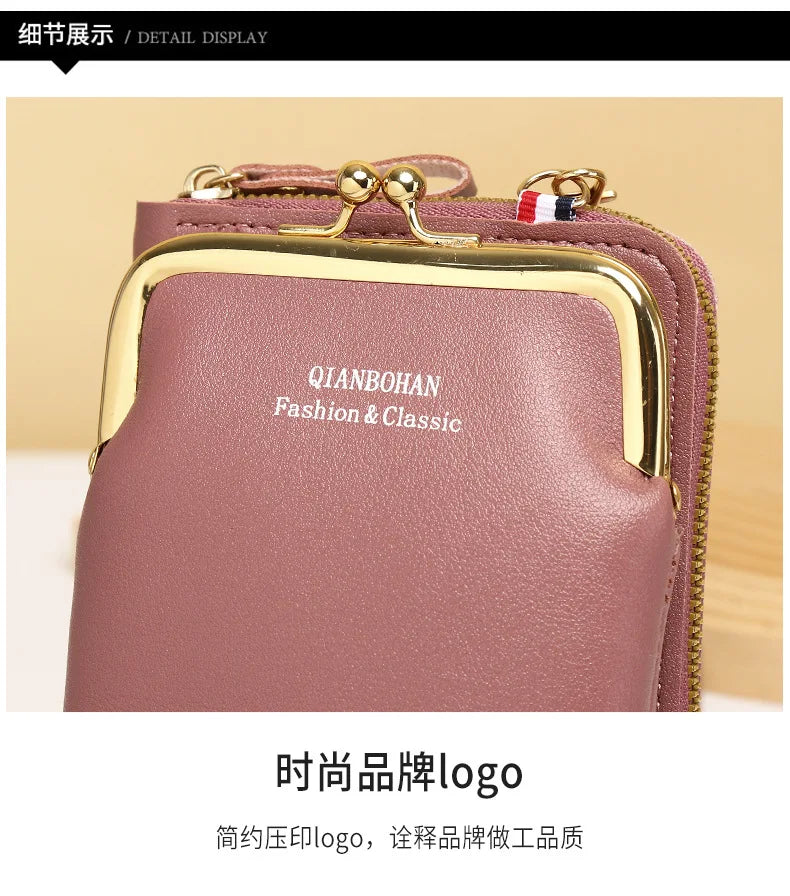 Fashion Ladies Small Crossbody Messenger Bags Women Shoulder Bag Wallet Mini PU Leather Card Holder Female Purse.