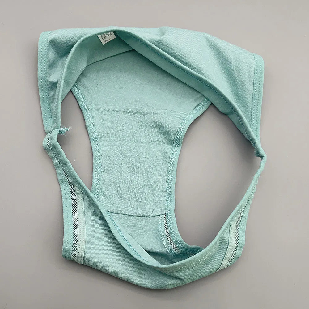 Moonflame 12Pcs Wholesale Women Cotton Panties Sexy Low-Waist Lingerie Female Elastic Soft Underwear Solid Color Underpant.