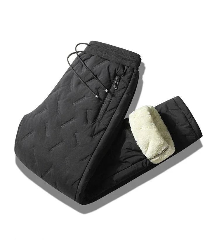 Men's down trousers autumn and winter new padded and thickened outdoor -20 degrees snow warm bottoms men's windproof Harem Pants.