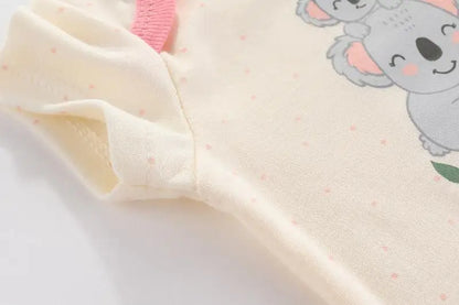 3PCS Mode Sommer Kurzarm Cartoon Baby Junge Mädchen Body Baumwolle Neugeborene Kleidung.