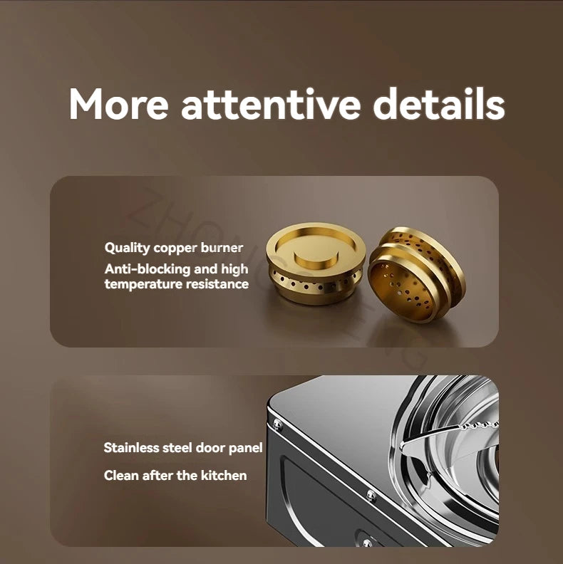 5.2KW Liquefied Gas Stove Range Single-range Energy-saving Flameout Protection Fierce Fire Stove.