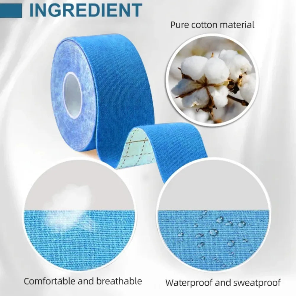 2.5CM x 5M Kinesiology Tape For Face V Line Neck Eyes Lifting Wrinkle Remover Sticker Tape Facial Skin Care Tool Elastic Bandage.