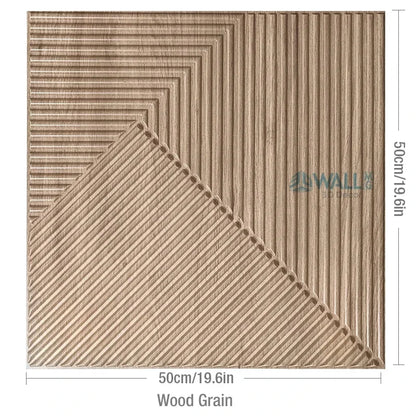 12 piece/3m² /50cm Decorative Textured PVC 3D Wall Panel 3D wall sticker Interior Wall Decor Living Room Bedroom in White/Black