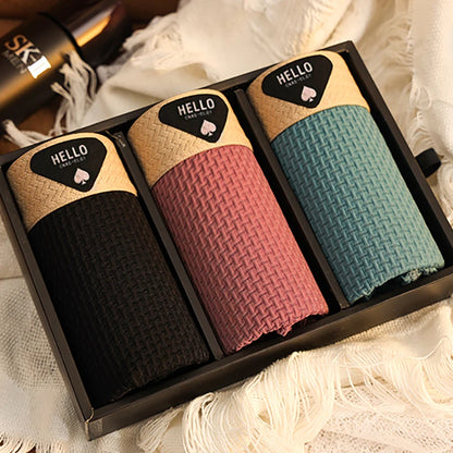 3Pcs männer Unterwäsche Eis Seide Mesh Boxer Shorts Sexy Höschen Mann Unterhose Dünne Männliche U Konvexen Dessous Großhandel viele L-6XL