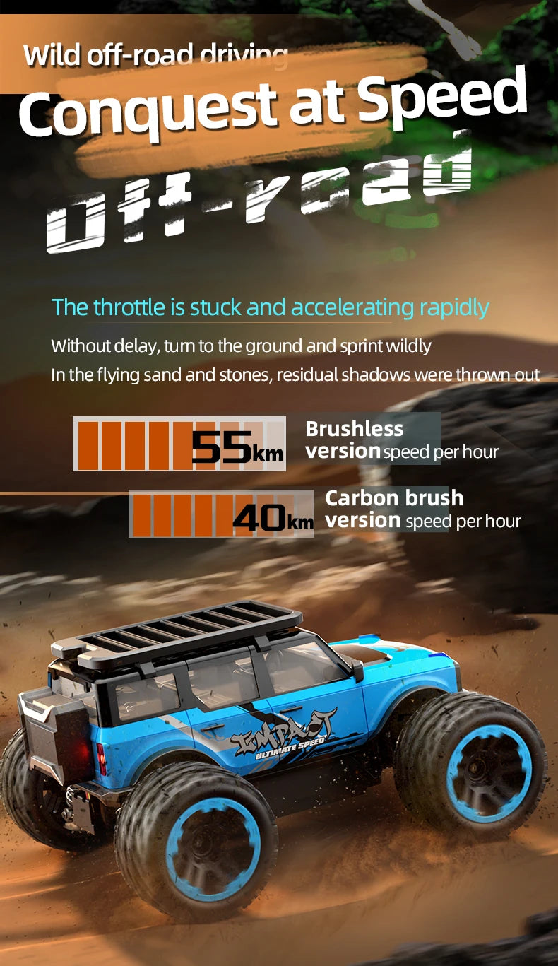 ZLL SG201 MAX 1:20 High Speed Drift Racing Car 70KM/H Brushless Motor 4WD RC Off Road Car Monster Trucks Toys For Kids Gifts.