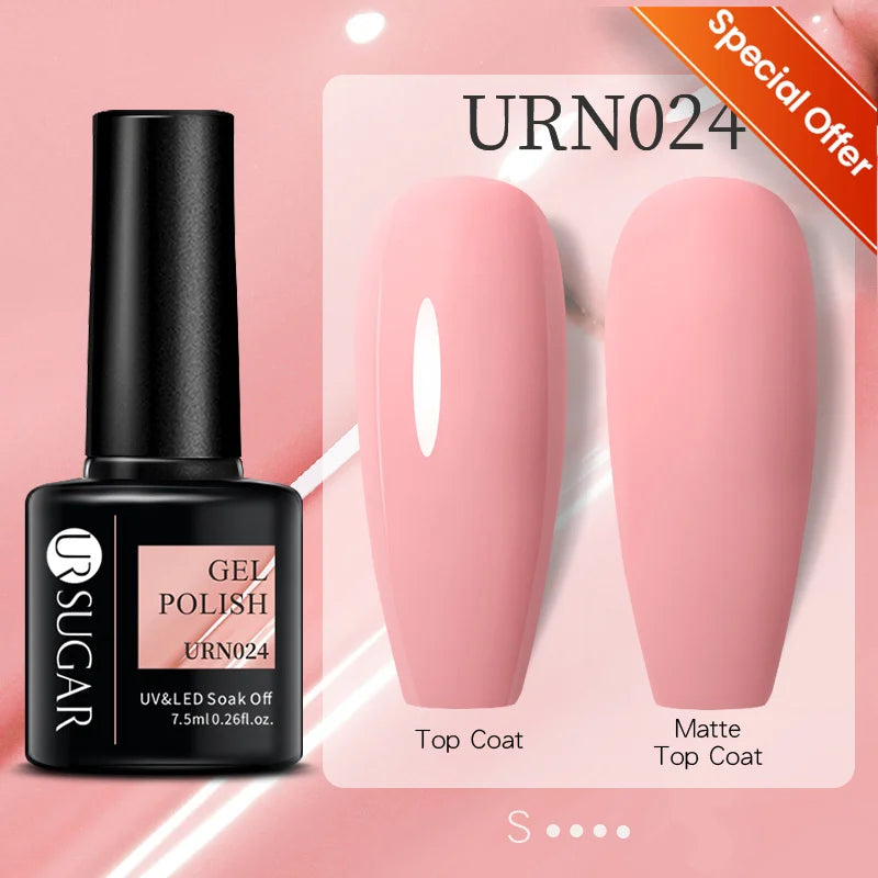 UR SUGAR 7/7.5ml Summer Blue Silver Gel Nail Polish Semi Permanent High Quality Soak Off UV LED Varnishes Nails Art Manicure.