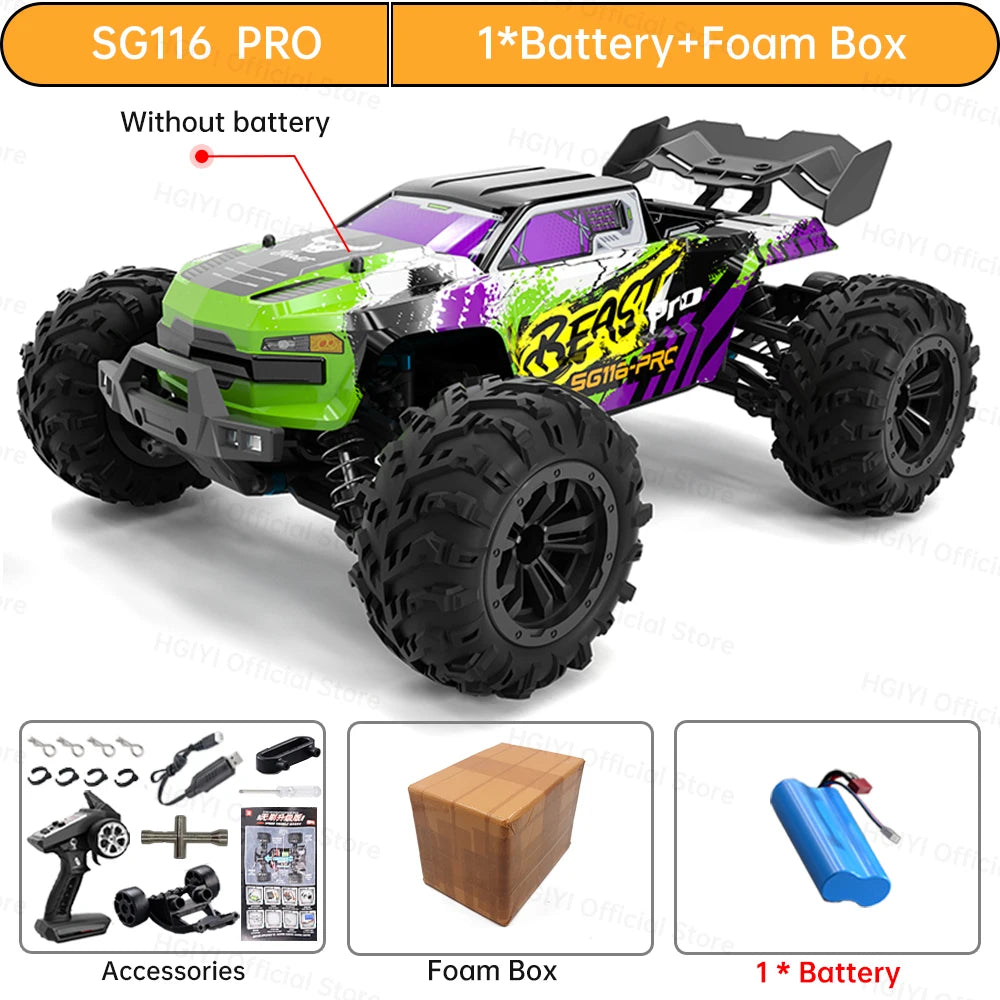 ZLL SG116 MAX/PRO 1:16 High Speed Drift Racing 80KM/H Or 40KM/H Brushless Motor 4WD RC Car Off Road Car Toys for For Kid Gift