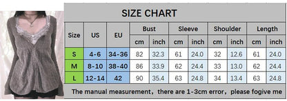 2000er Jahre Vintage Langarm Babydoll Strickpullover Tops Cottage Milkmaid Pullover Ästhetische Grunge Y2k Strickwaren T-Shirts Damen.