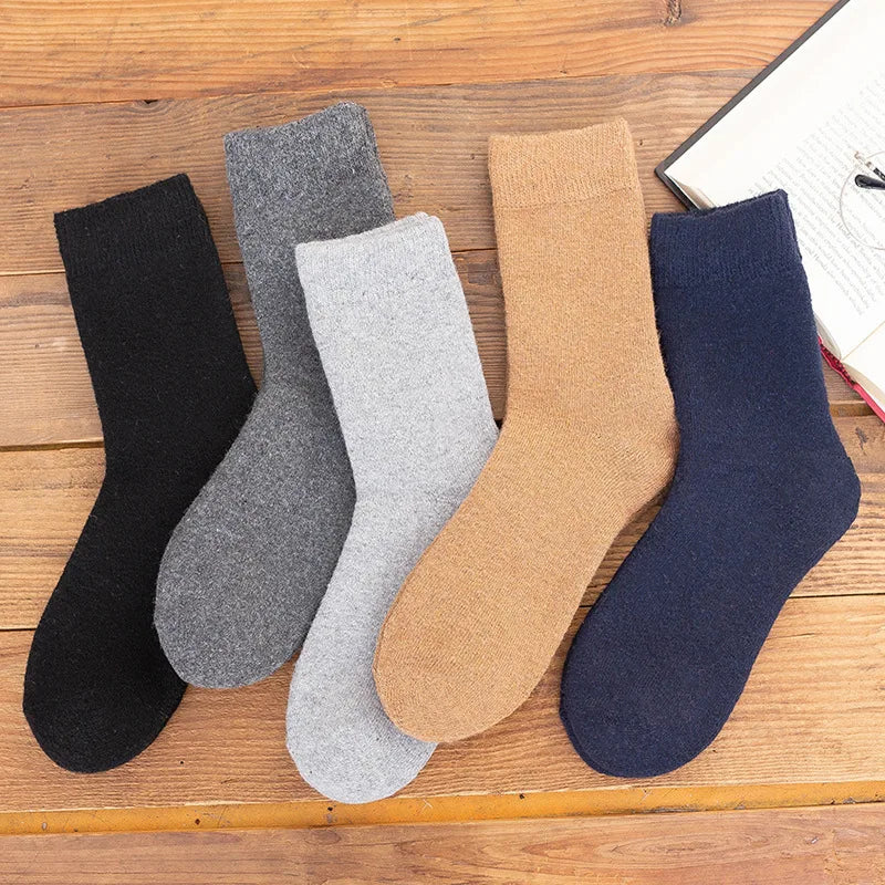 2025 New Winter Super Thicker Warm Socks Wool Male Men Women Socks Solid Socks Merino Wool Socks Against Cold Snow Terry Socks.