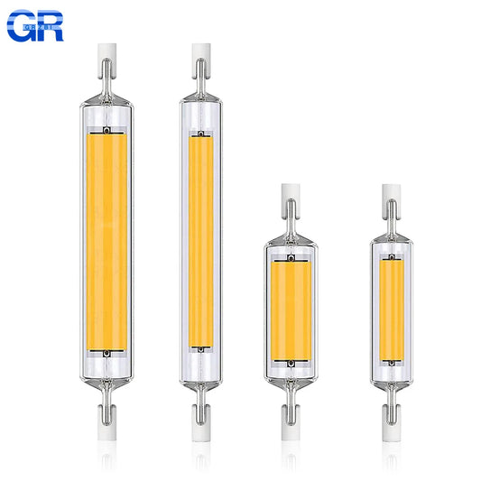 High Power 5W 10W 20W LED R7s COB Glass Tube 118mm J118 78mm J78 Cob Light Bulb AC 110V 220V 240V Lampadas Replace Halogen Lamp.
