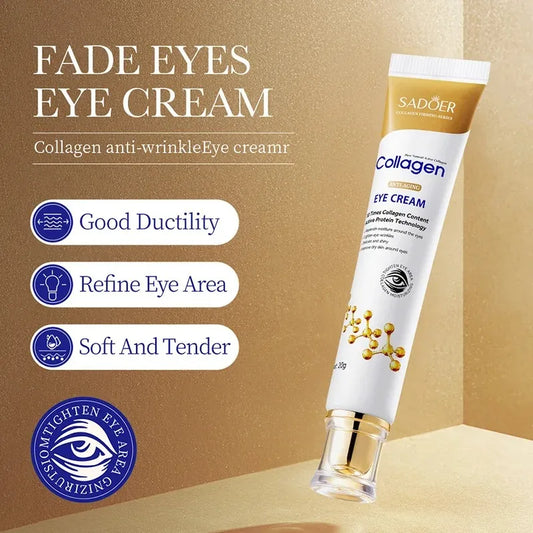 SADOER Collagen Eye Cream skincare Anti Dark Circles Eye Bags Firming Moisturizing skincare Eyes Cream Skin Care for Eyes.