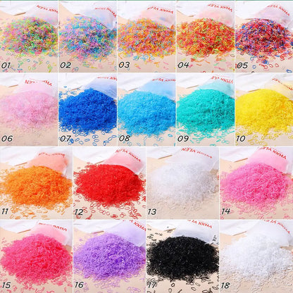 500/1000/2000pcs Girls Colourful Disposable Rubber Band Hair Ties Headband Children Ponytail Holder Bands Kids Hair Accessories.