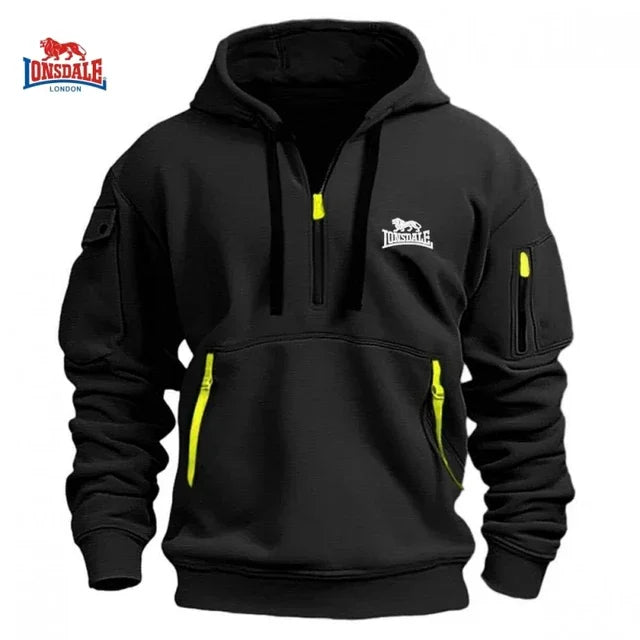 2024 Autumn Winter High Quality Dropped Shoulder Hooded Sweatshirt Men's Women's Plus Size Loose Pullover Fashion Sweatshirt.