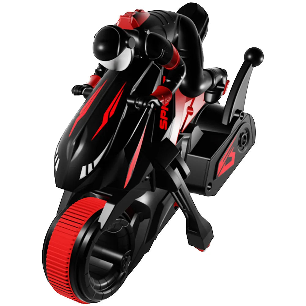 New Stunt Motorcycle 360 ° Rotation Remote Control Car High-Speed Drift Rc Racing Boy Toy Car Model Christmas Halloween Gift.