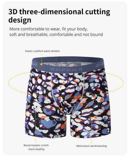 4/6Pcs Herrenmode Druck Lange Unterwäsche Jugendliche Für Erwachsene Multi-größe Bequeme Sport Boyshort Plus größe Fitness Shorts