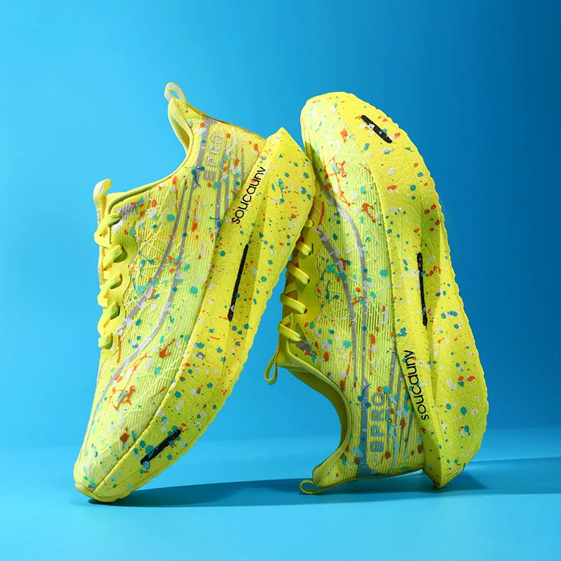 Supercritical E-TPU Marathon Running Shoes Men Women High-quality Road Jogging Shoes Light Comfy Sneakers Mesh Training Shoes