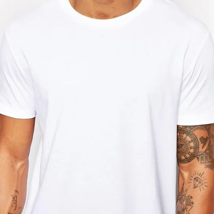 2025 Brand Men's Cotton Clothing White Long T Shirt Hip Hop Men T-Shirt Extra Long Length Man Tops Tee Long Line Tshirt For Male.