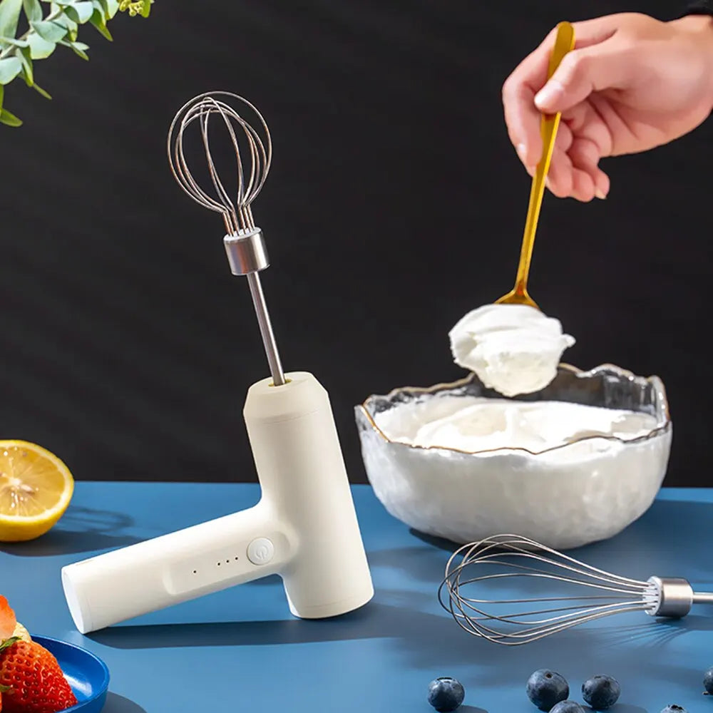 1 PCS Wireless Electric Food Mixer Portable 3 Speeds Egg Beater Baking Dough Cake Cream Mixer Kitchen Tools.