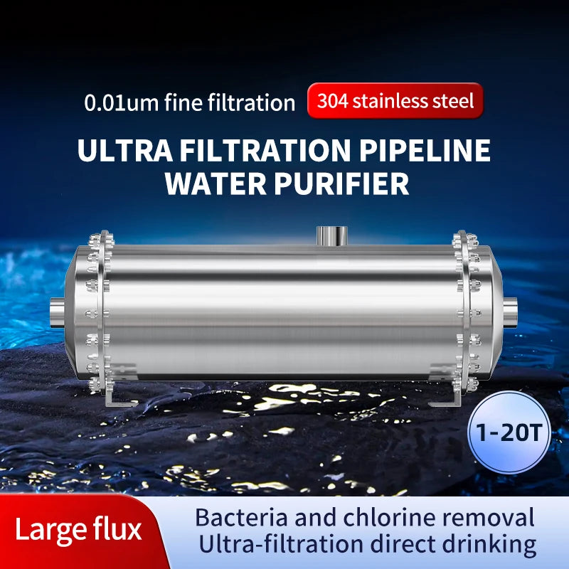 DIVEDEER Under-sink Water Purifier Central Whole-house High-flow Yellow Mud Water Tap Water Pipeline Filter Water Purifier.