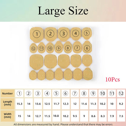 10Sheets/240Pcs  Double Side Adhesive Tape Glue Sticker For Fake Nails Super Sticky Waterproof Breathable Transparent Jelly Glue.