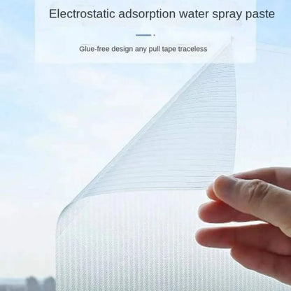 New Reeded Glass Window Privacy Film Opaque UV Protection Static Stripe Decorative Window Film Anti-peep Glass Frosted Film.