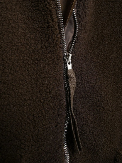 Winter Fleece frauen Mantel Zipper Stehkragen Lose Verdickt Mantel frauen Herbst Warme Neue Casual Trendy frauen Mantel