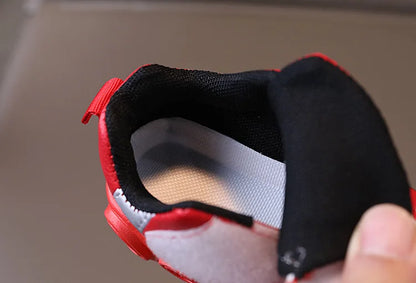 Diseny Kids'Casual Shoes Led Light Car Club Cartoon PU Leather Spring Shoes For Children Anti-slip Red Blue Shoes Size 21-30